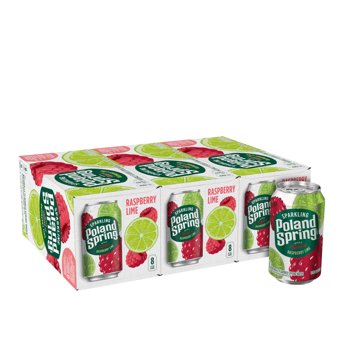 Poland Spring® Raspberry Lime Sparkling Water