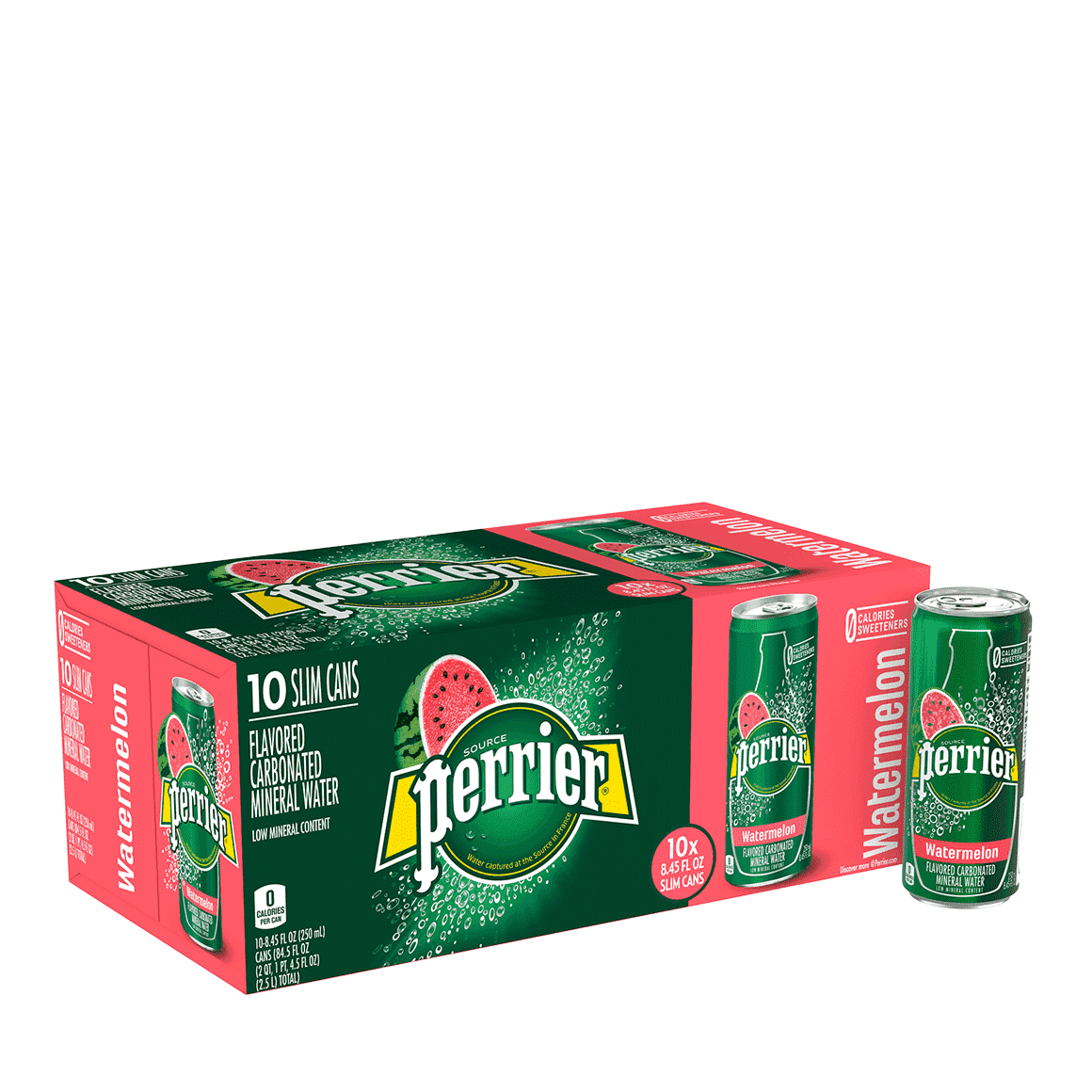 Perrier® Carbonated Mineral Water Slim Cans - Watermelon
