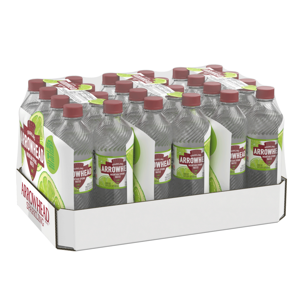 Arrowhead® Brand Sparkling 100% Mountain Spring Water - Zesty Lime Image1