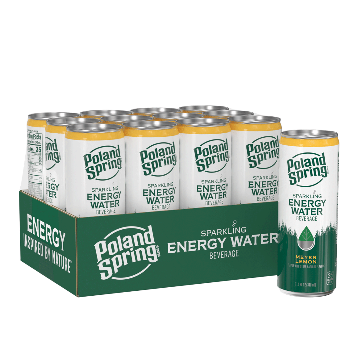 Poland Spring® Sparkling Energy - Meyer Lemon