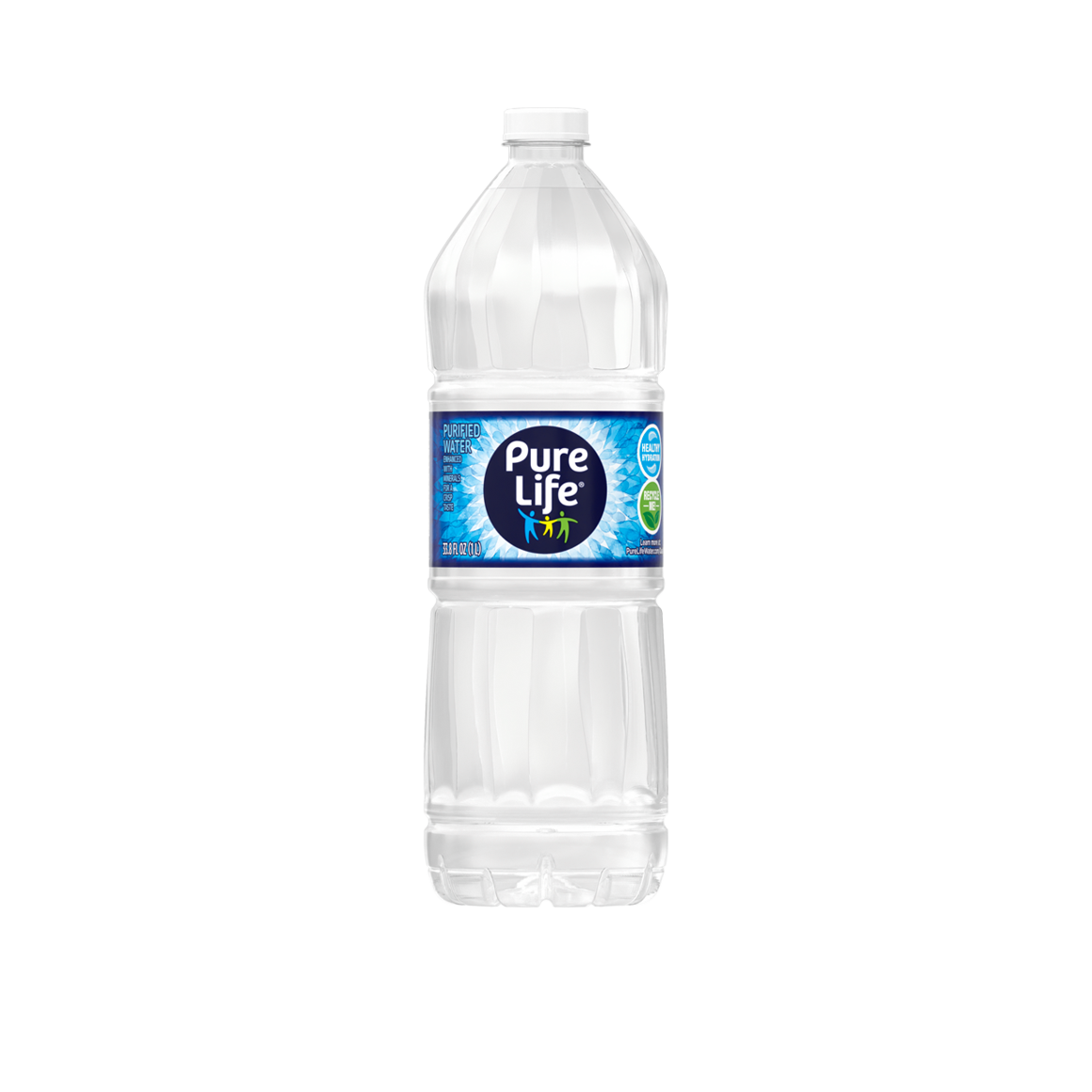Pure Life Purified Bottled Water | 1 Liter, 18-pack | ReadyRefresh