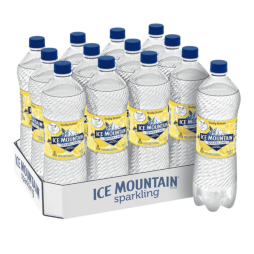 Ice Mountain® Brand Sparkling 100% Natural Spring Water - Lively Lemon Ice Mountain® Brand Sparkling 100% Natural Spring Water - Lively Lemon