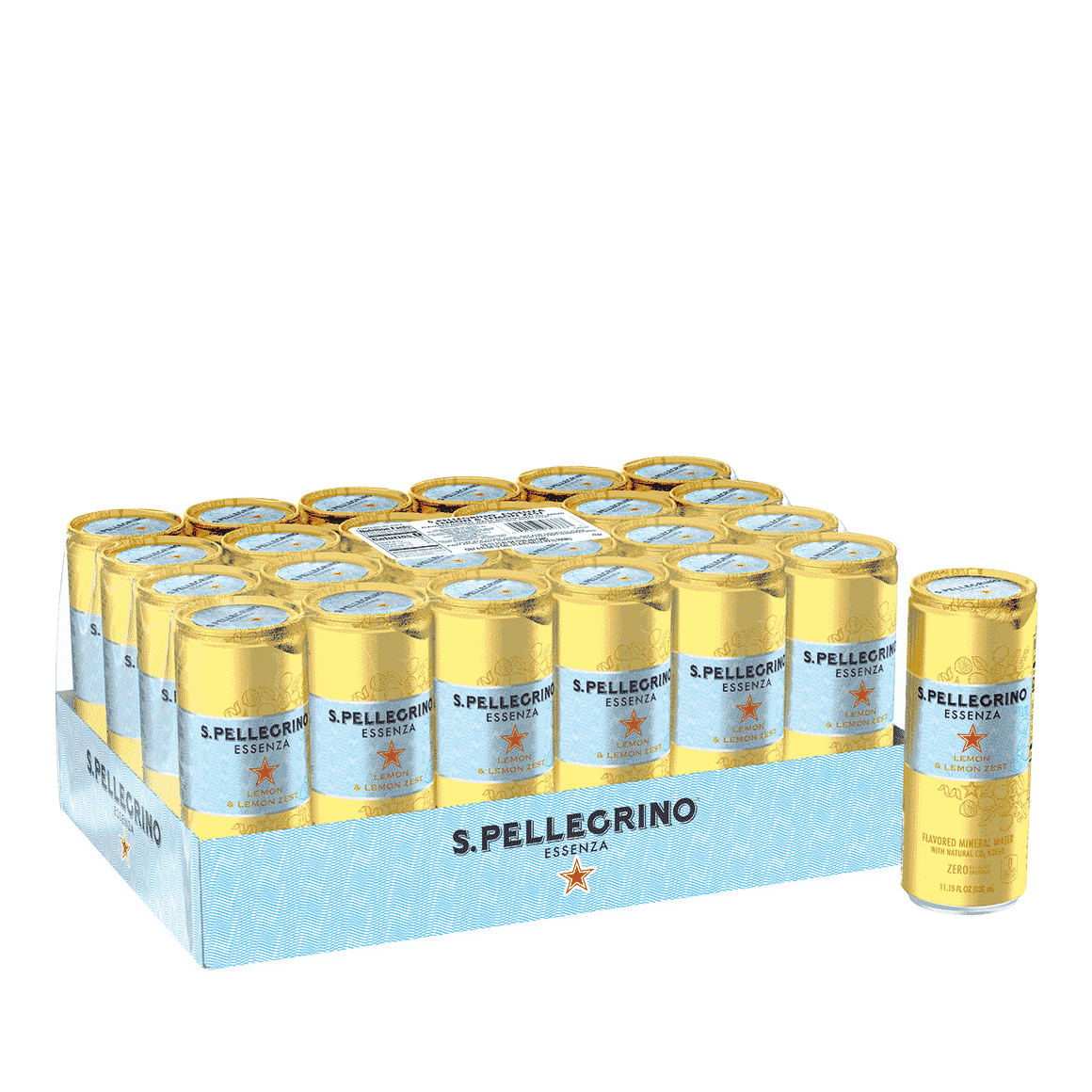 S.Pellegrino® Essenza™ Lemon & Lemon Zest  11 oz 24-Pack  ReadyRefresh