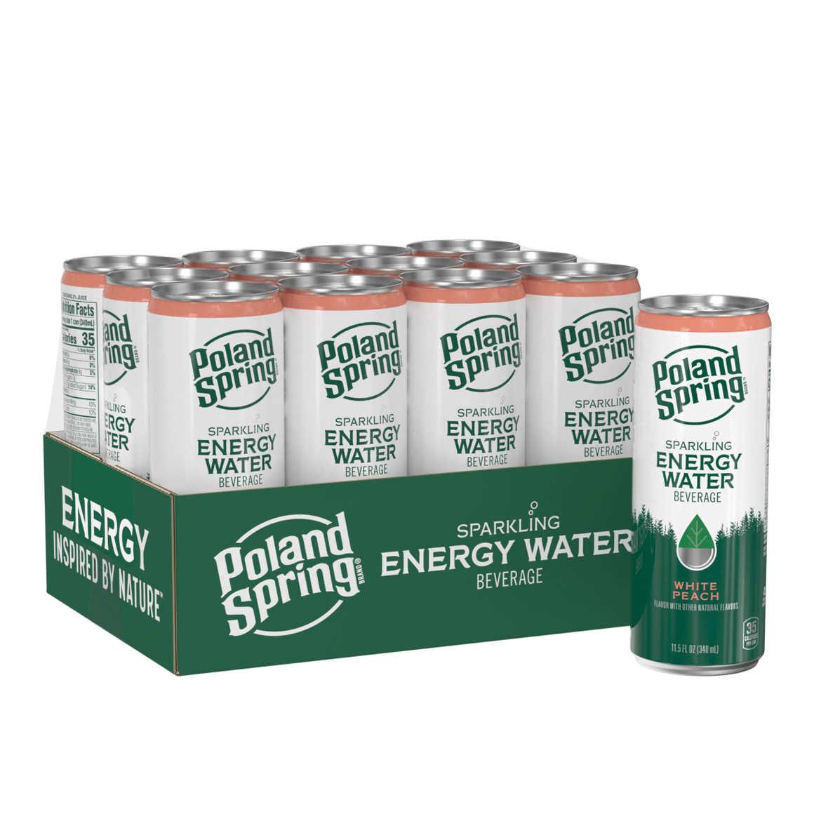 Poland Spring® Sparkling Energy - White Peach