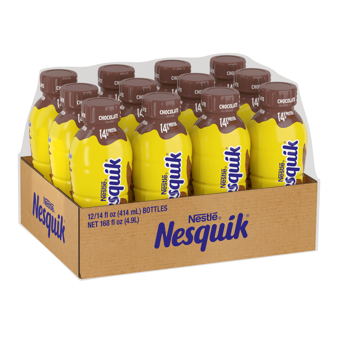 Nesquik Chocolate Milk 14 Oz 12 pack ReadyRefresh nesquik-chocolate-milk-14-oz-12-pack-readyrefresh