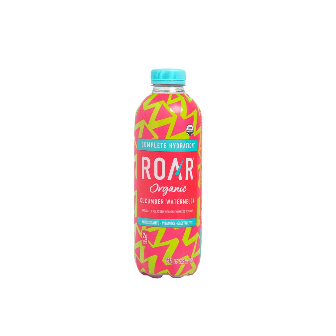 bottle of roar organic cucumber watermelon drink Image1