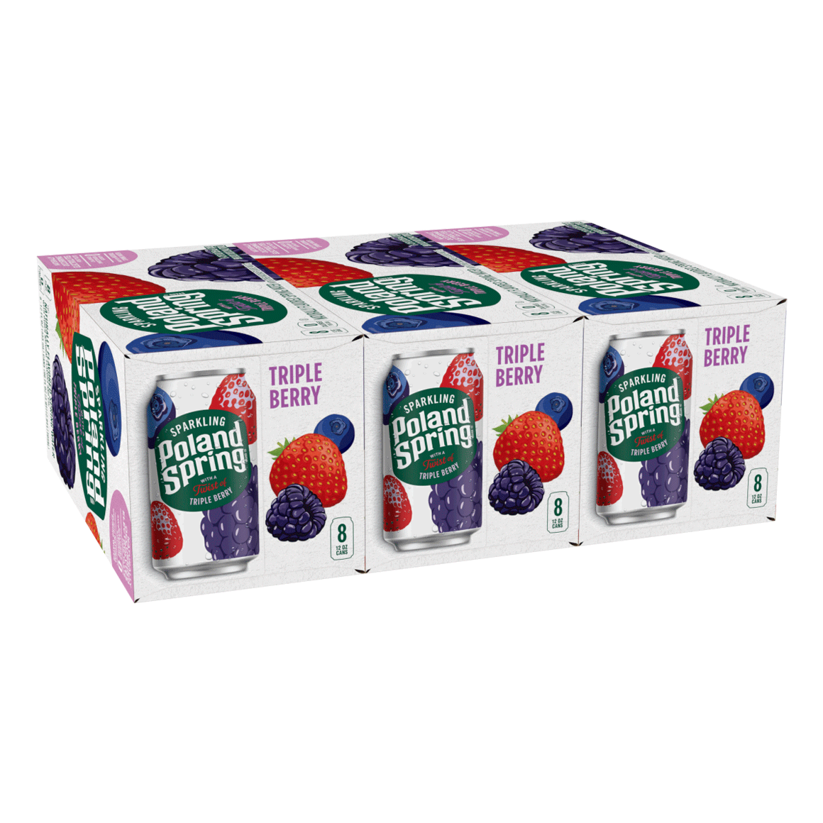 Poland Spring® Triple Berry Sparkling Water Image1