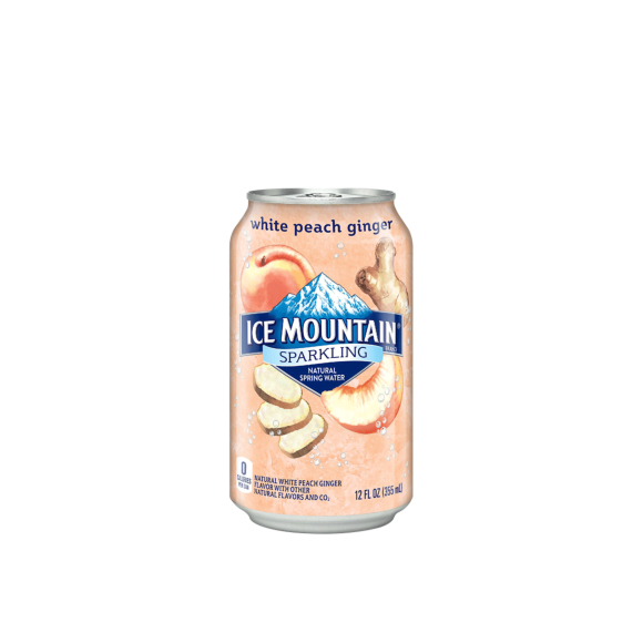Ice Mountain® Peach Ginger Sparkling Water 12 oz Cans 24Pack ReadyRefresh