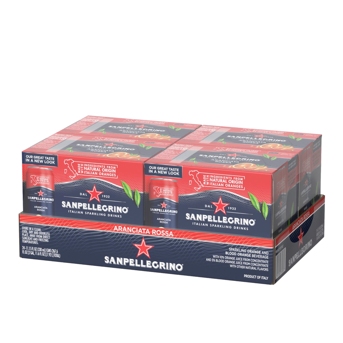 Sanpellegrino® Italian Sparkling Drinks - Aranciata Rossa/Blood Orange 24x330ML