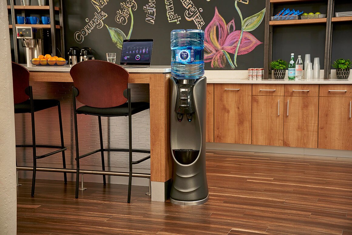The Cascade Profile Gray Charcoal Water Dispenser | ReadyRefresh