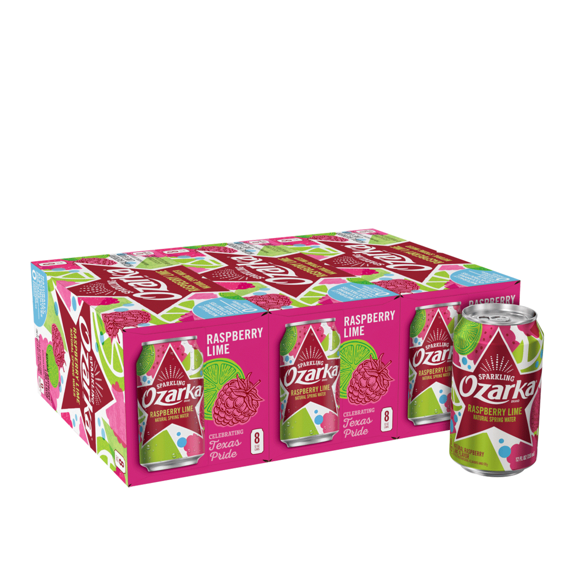 Ozarka® Raspberry Lime Sparkling Water