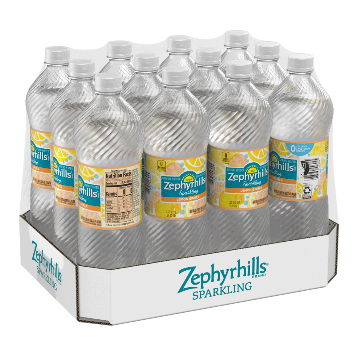 Zephyrhills® Lemon Ginger Sparkling Water Image1