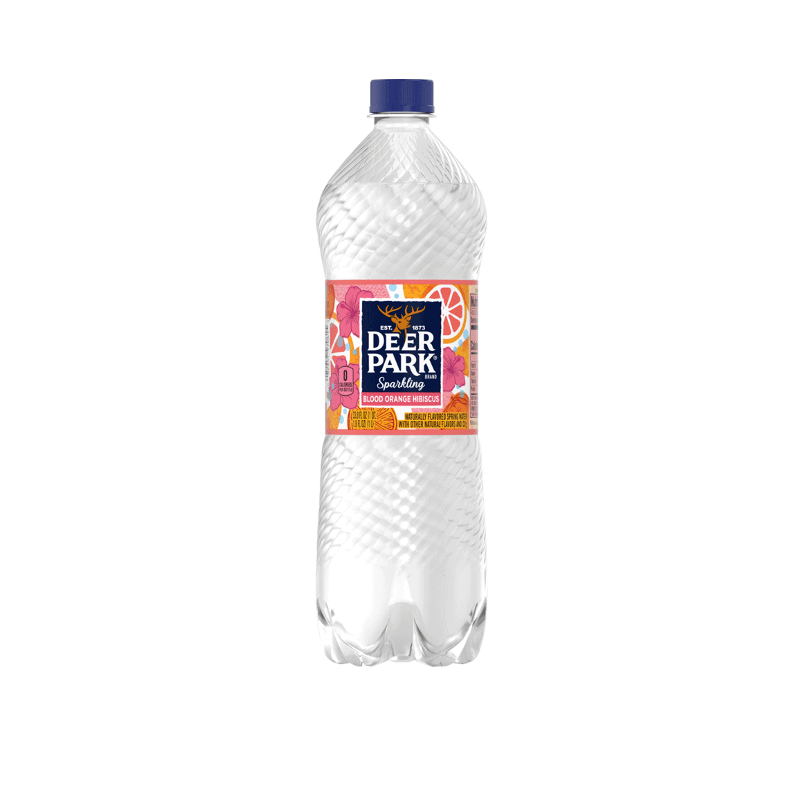 Deer Park® Brand Sparkling 100% Natural Spring Water - Blood Orange Hibiscus Image2