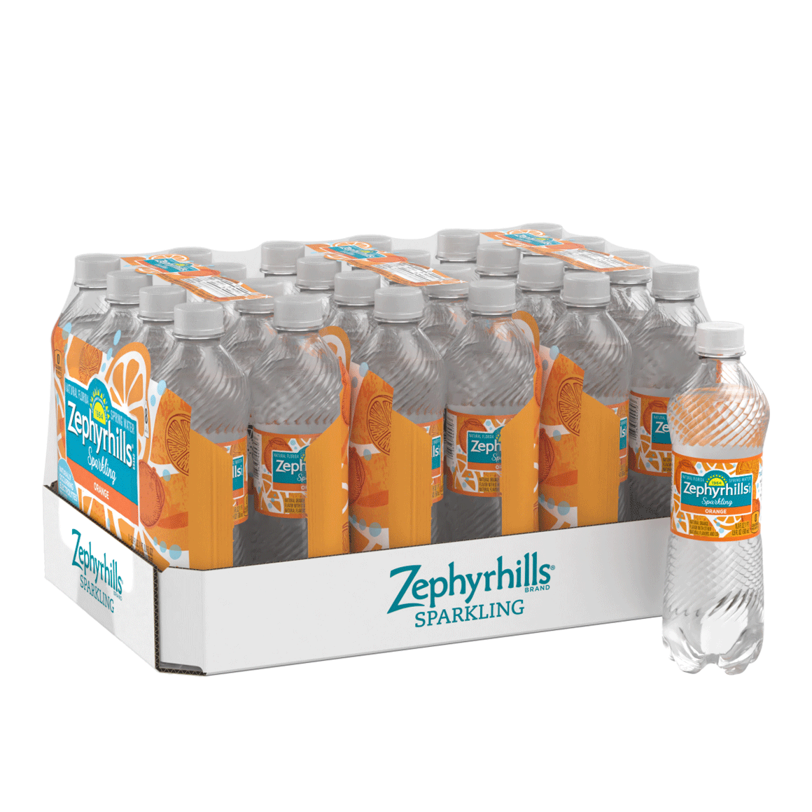 Zephyrhills Orange Sparkling Water 16 Oz 24 Pack Readyrefresh
