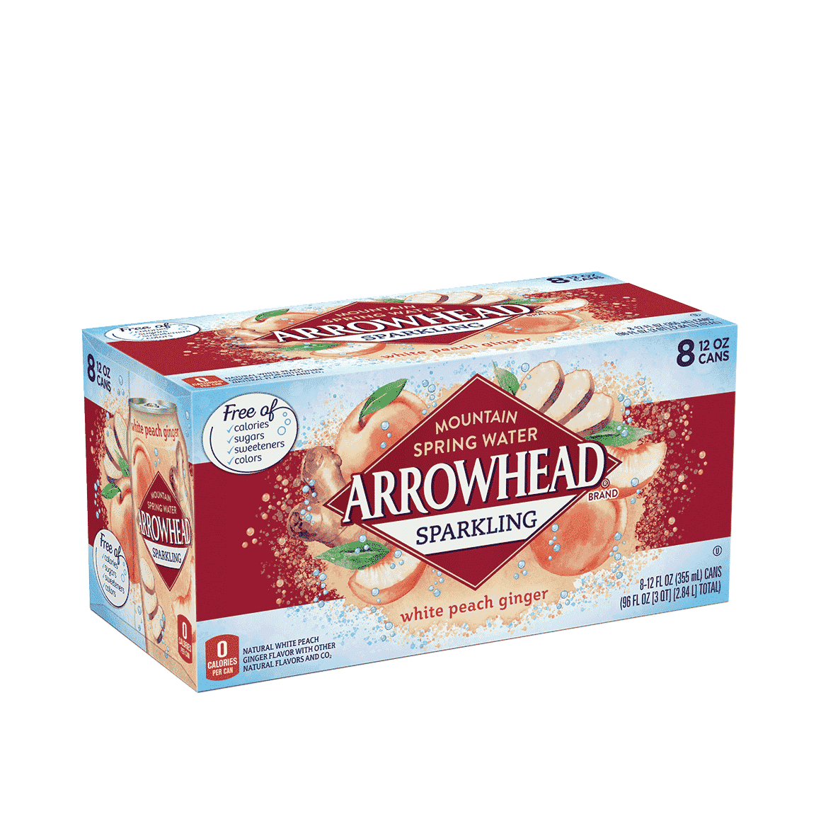 Arrowhead® White Peach Ginger Sparkling Water Image2