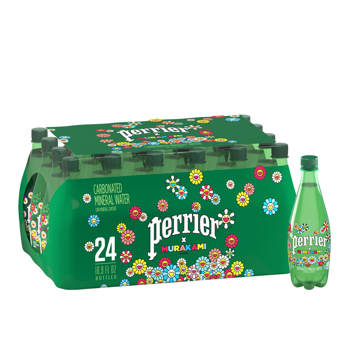Perrier® x Murakami Carbonated Mineral Water (Limited Edition Plastic Bottle Design)
