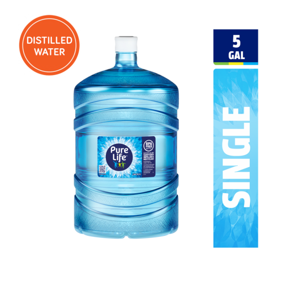 5 gallon jug pure life distilled water single size Image1