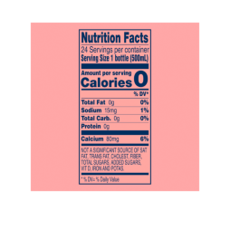 nutritional facts for 8 count 3 boxes of 11 ounce s.pellegrino essenza blood orange & black raspberry sparkling natural mineral water - slim cans