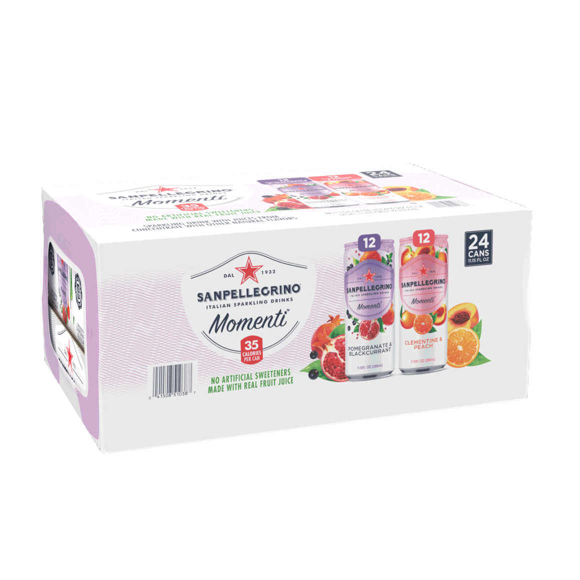 Sanpellegrino® Momenti Italian Sparkling Drinks Rainbow Pack - Slim Cans Image1