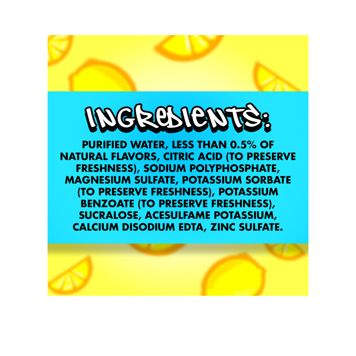 Splash Blast™ Lemon Flavored Water Beverage 8 Fl Oz Plastic Bottles (24 Pack) Image5