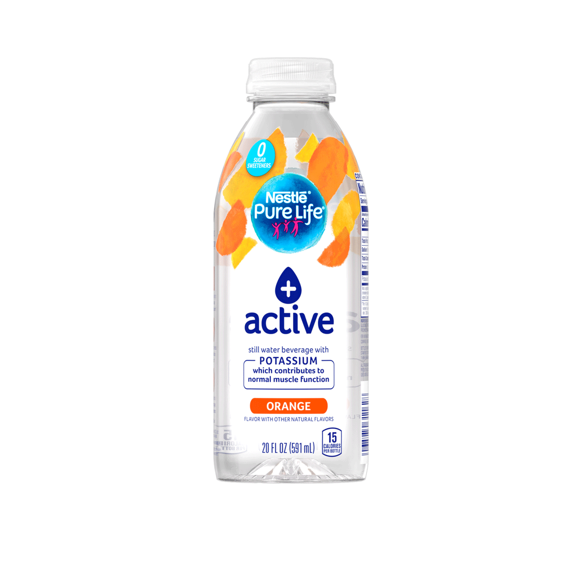 Nestlé®Pure Life®+ Active Enhanced Flavored Water - Orange plus Potassium Image1