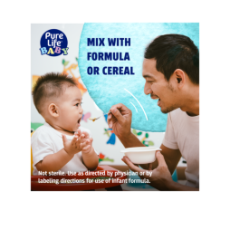 father feeding cereal to infant