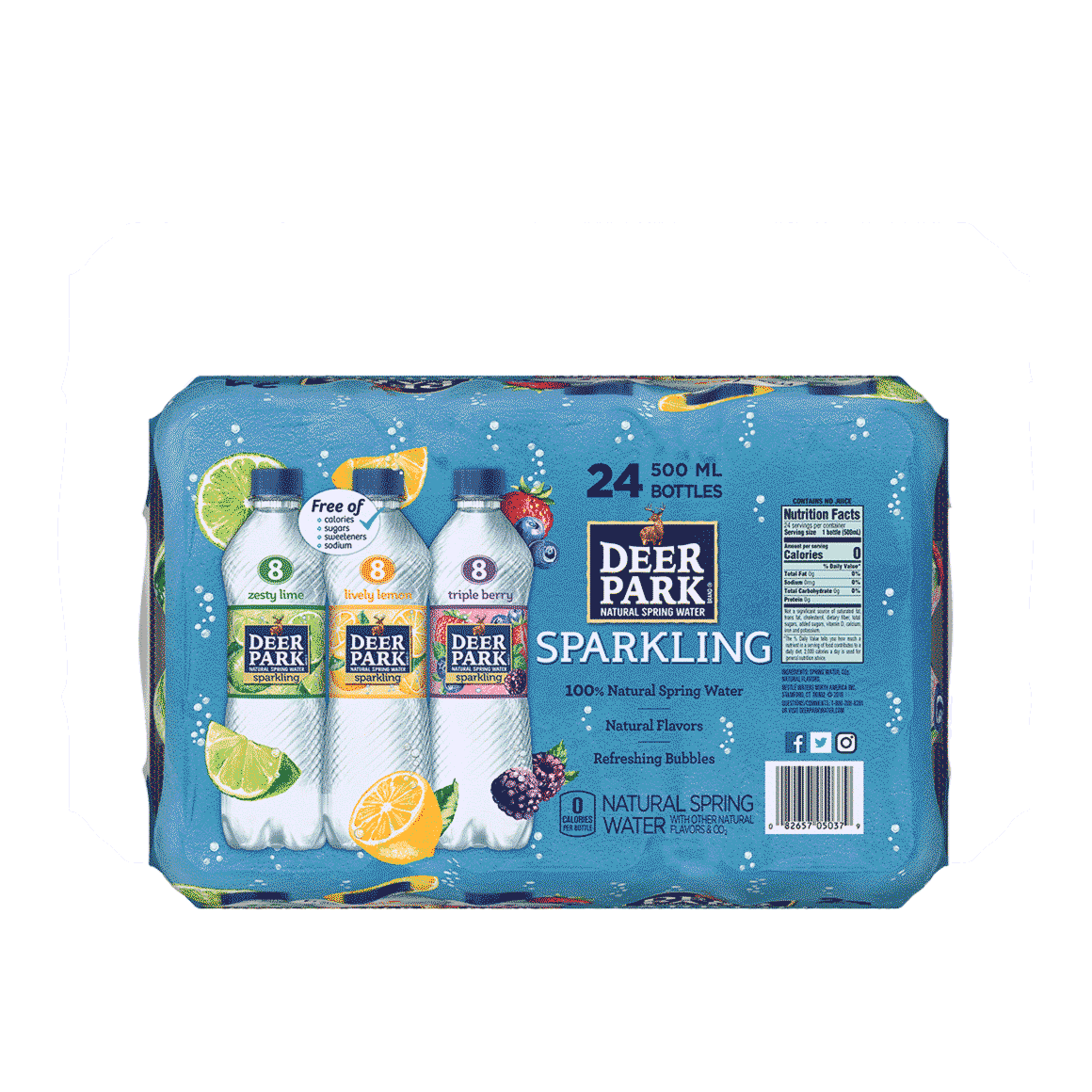 Deer Park® Flavored Sparkling Water Variety Pack  16 oz 24-Pack  ReadyRefresh