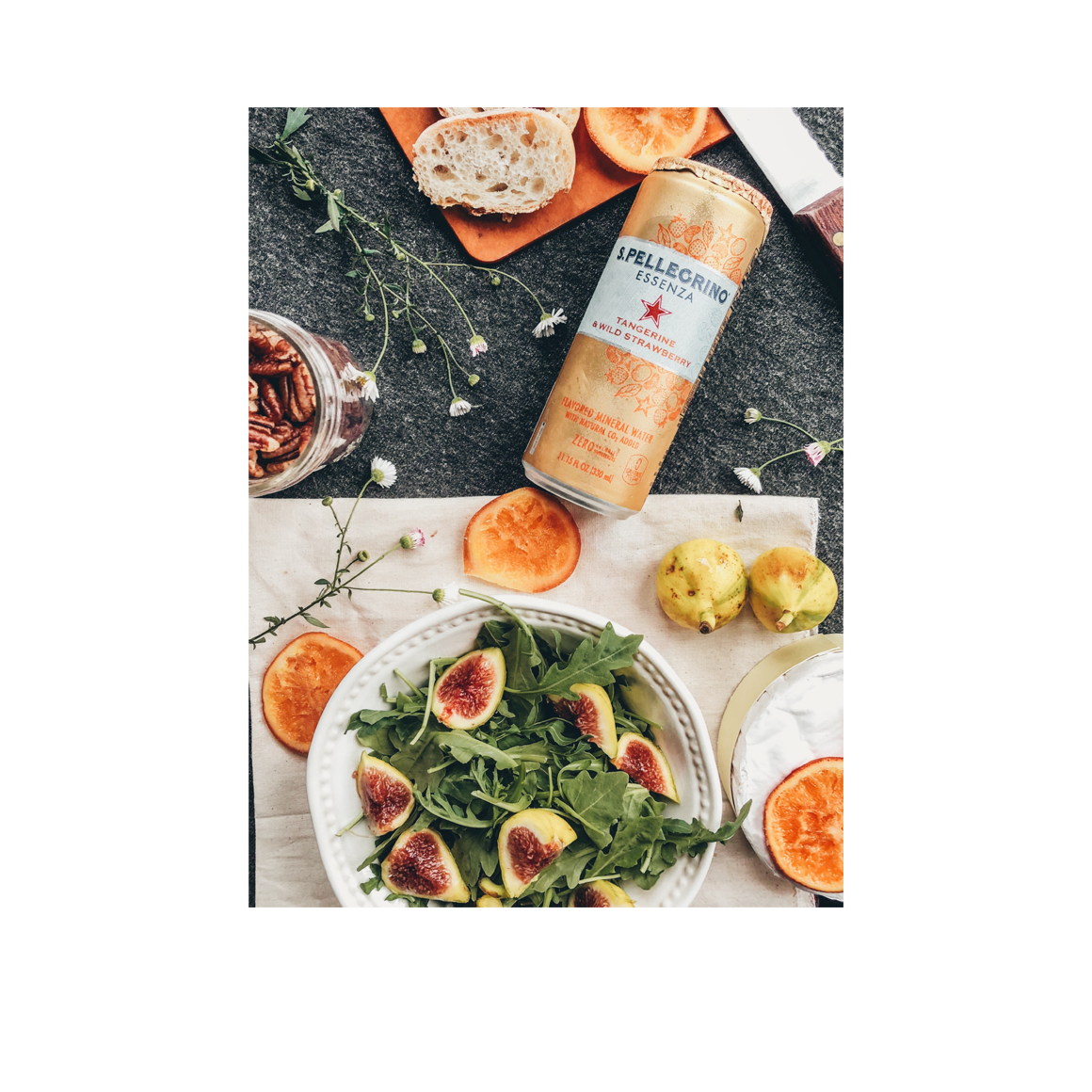 lifestyle - s.pellegrino essenza tangerine & wild strawberry sparkling natural mineral water - slim cans Image3