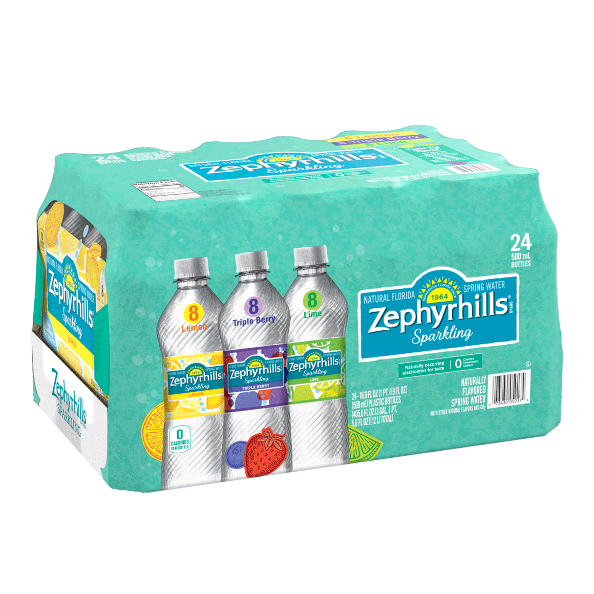 Zephyrhills® Rainbow Flavored Sparkling Water Variety Pack Image1