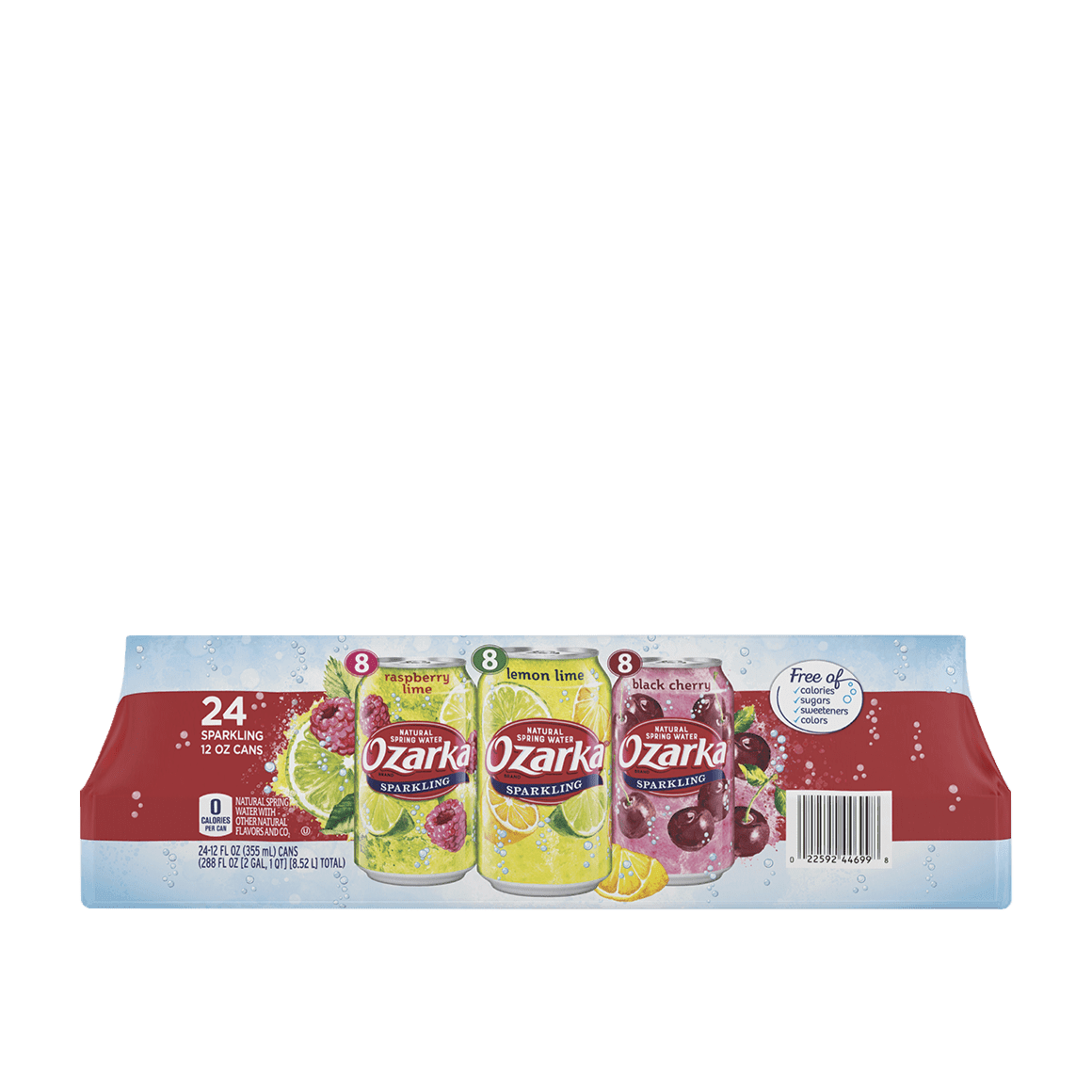 Ozarka® Rainbow Flavored Sparkling Water Variety Pack Image2