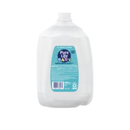 1 gallon pure life baby purified nursery water added fluoride