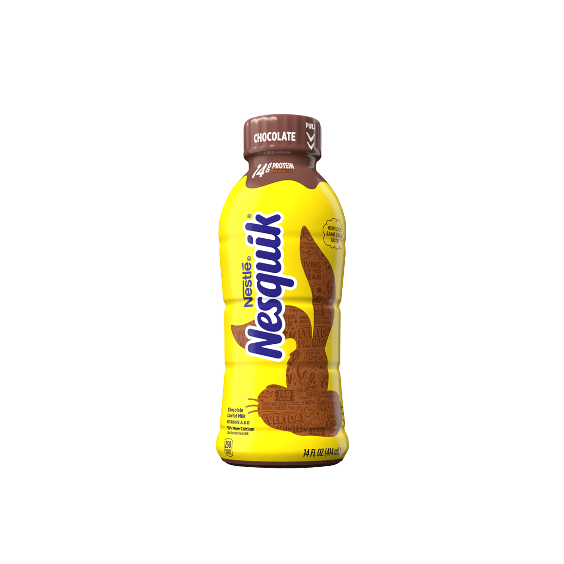 12 pack of 14 oz bottles of nesquik chocolate milk
