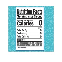 nutrition label pure life baby purified nursery water added fluoride