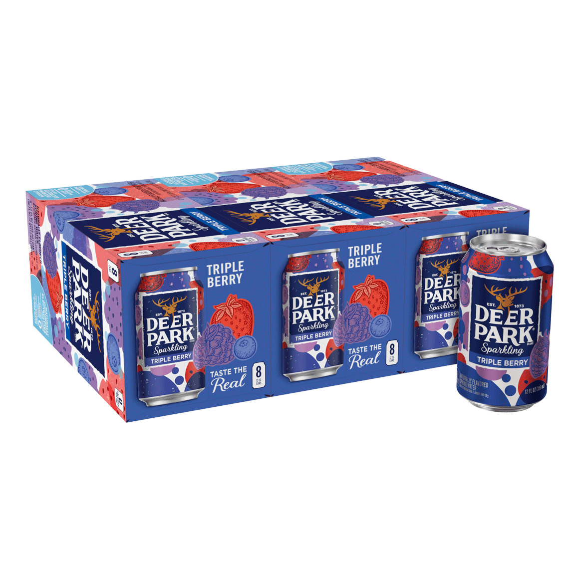 Deer Park Triple Berry Sparkling Water | 12 oz Cans 24 ...