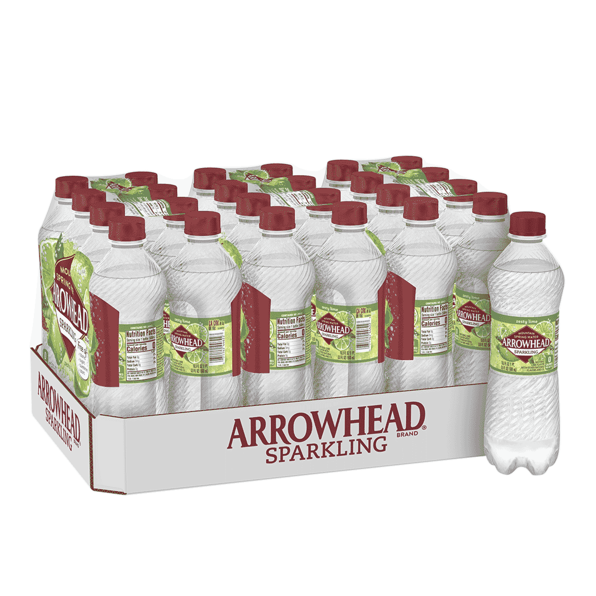 Arrowhead® Brand Sparkling 100% Mountain Spring Water - Zesty Lime