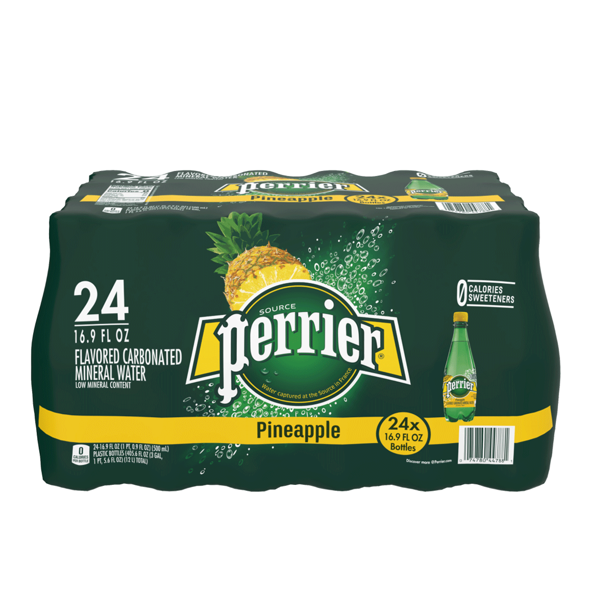 Perrier® Carbonated Mineral Water Bottles - Pineapple
