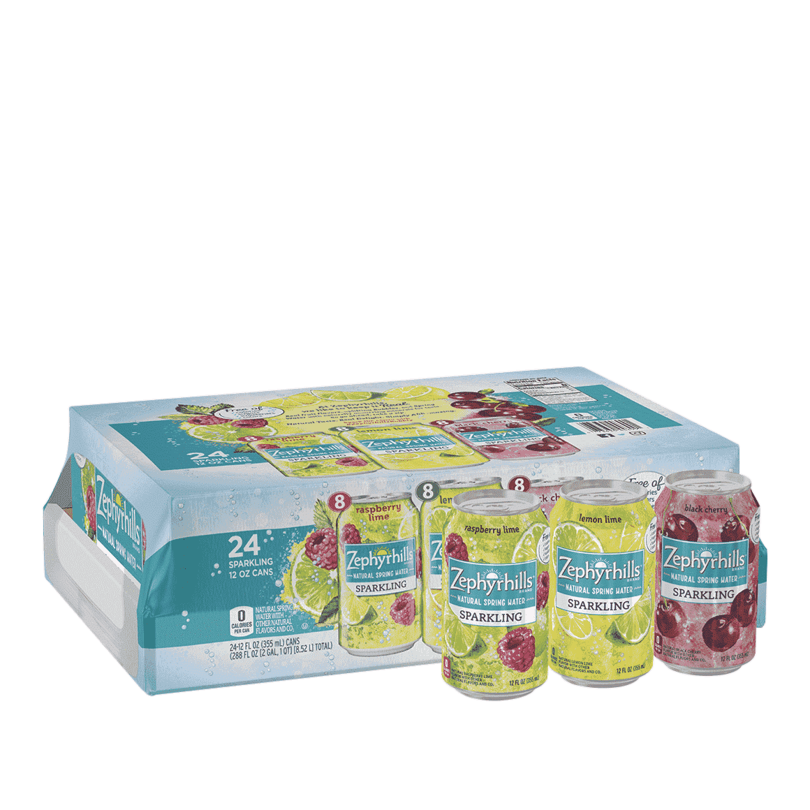Zephyrhills® Rainbow Flavored Sparkling Water Variety Pack
