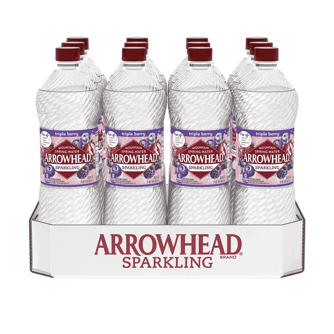 Arrowhead® Brand Sparkling 100% Mountain Spring Water - Triple Berry Image1