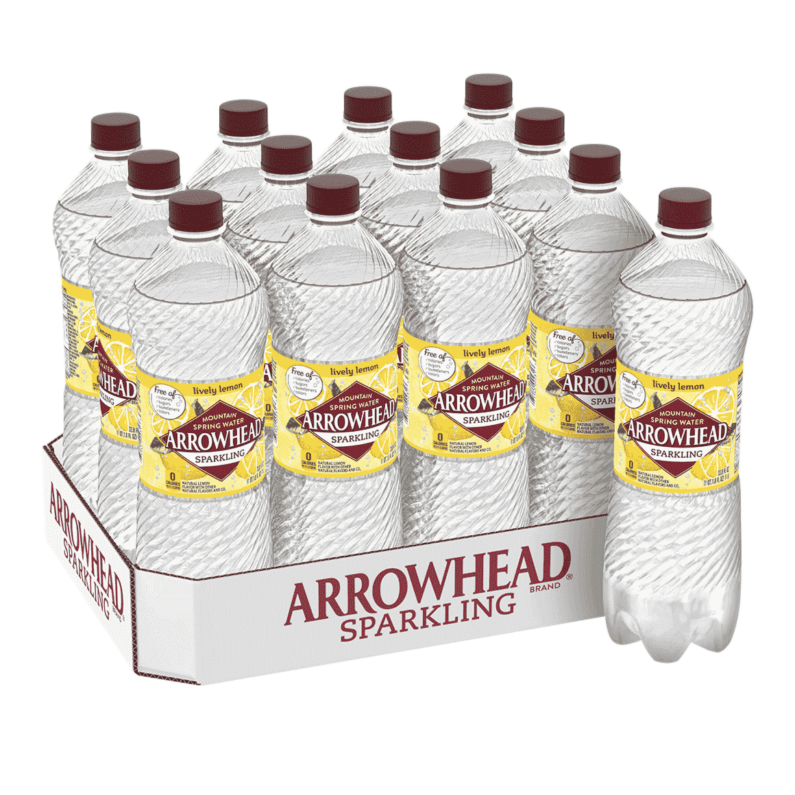 Arrowhead Lemon Sparkling Water 1 Liter 12 Pack Readyrefresh