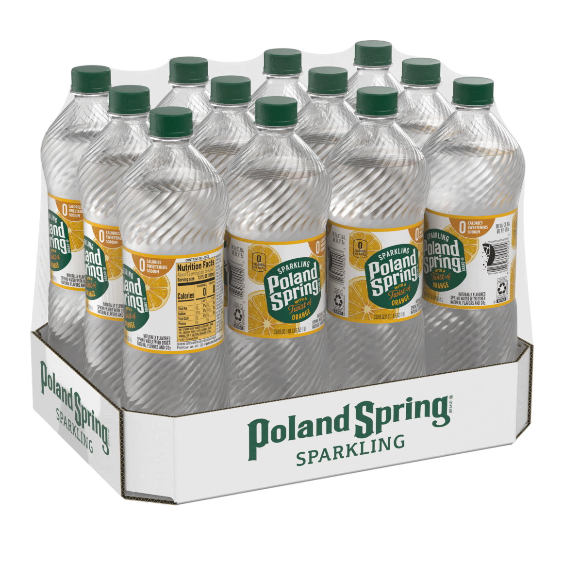 Poland Spring® Orange Sparkling Water Image1
