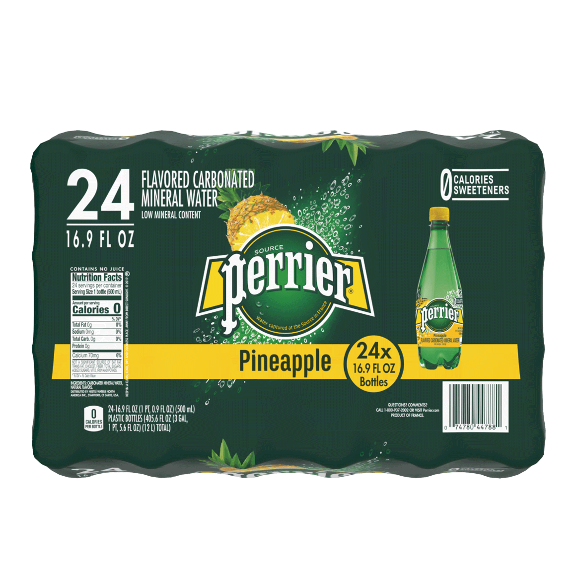 Perrier® Carbonated Mineral Water Bottles - Pineapple Image2