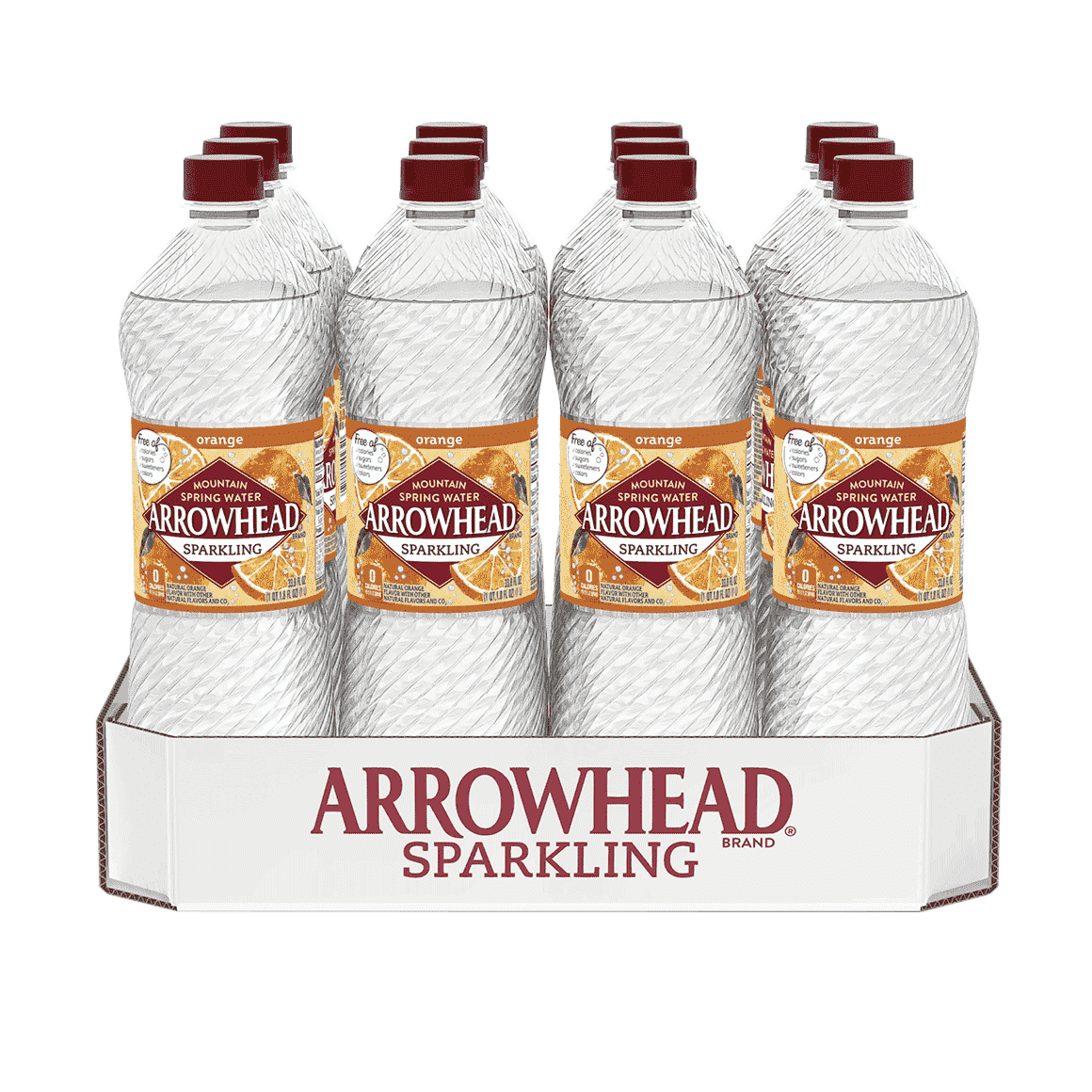 Arrowhead® Brand Sparkling 100% Mountain Spring Water - Orange Image1