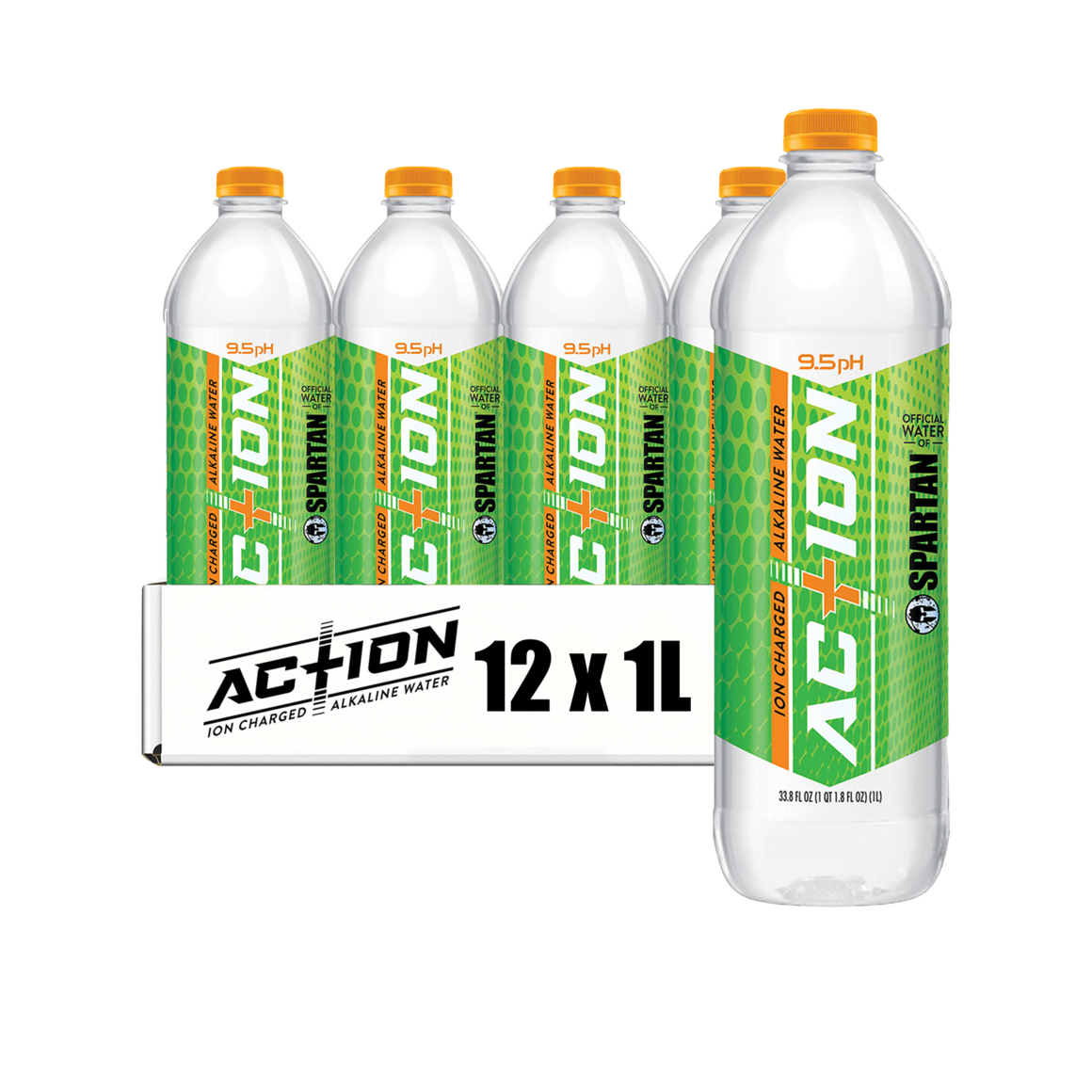 AC+ION™ Ion Charged Alkaline Water 1 Liter Plastic Bottles (12 Pack)