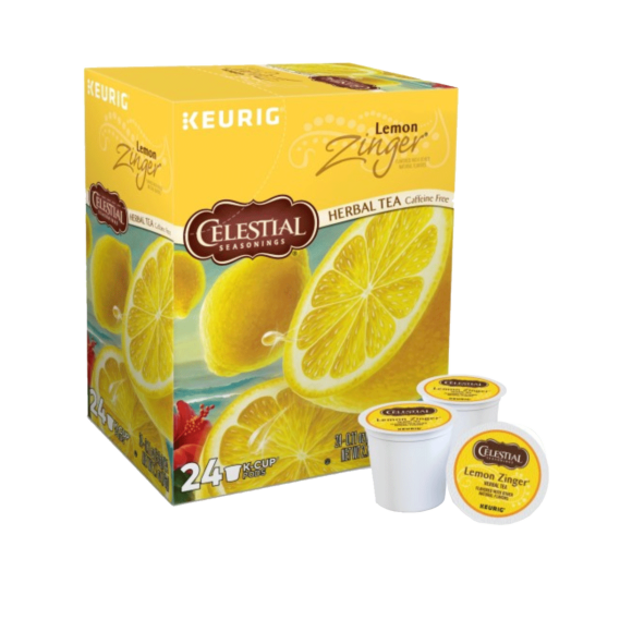 Celestial Seasonings Lemon Zinger Herbal Tea K Cups 24 Pack Readyrefresh