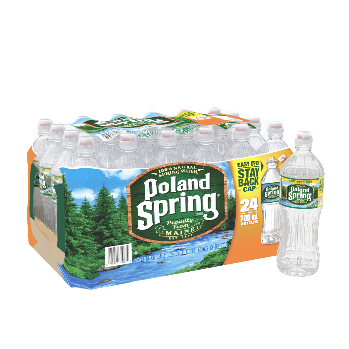 Poland Spring® Bottled Water Sport Cap 700ml 24Pack ReadyRefresh