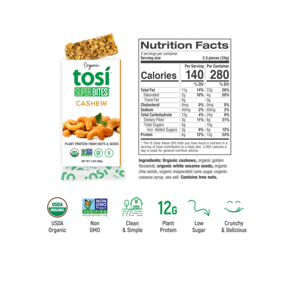 Tosi® Organic SuperBites - Almond and Cashew Image2