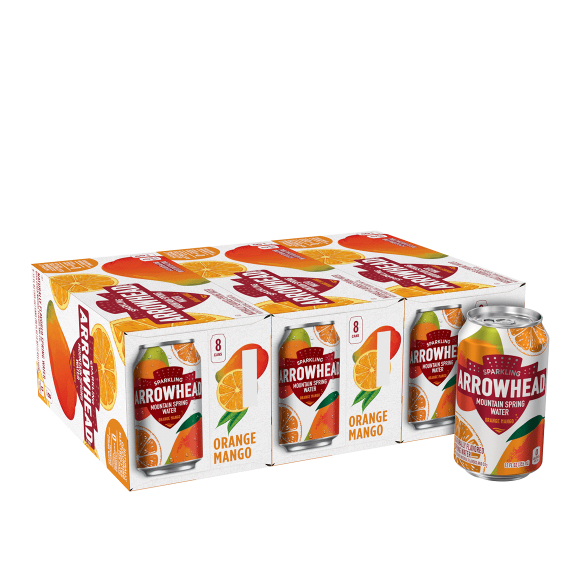 Arrowhead® Brand Sparkling 100% Mountain Spring Water - Orange Mango