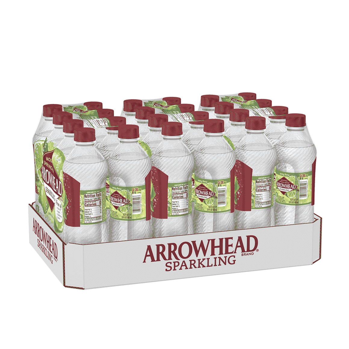 Arrowhead® Brand Sparkling 100% Mountain Spring Water - Zesty Lime Image2