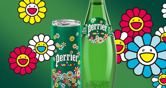 Limited Edition Murakami-designed Perrier Bottles