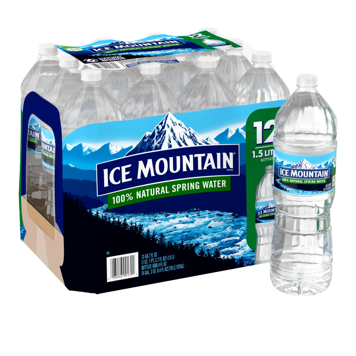 Ice Mountain Spring Water 1 5 Liter 12 Pack Readyrefresh